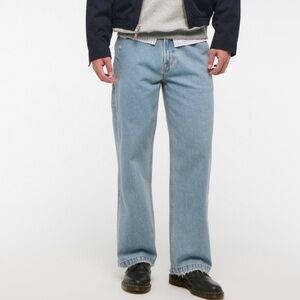 Abercrombie men’s baggy rigid denim jeans 31 X 34